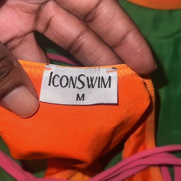 ICON Swim Pink and Orange Bikini size Medium - Picture 4 of 6